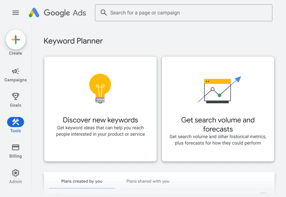 Google Keyword Ideas