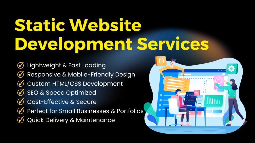 Static website development service in chennai medavakkam