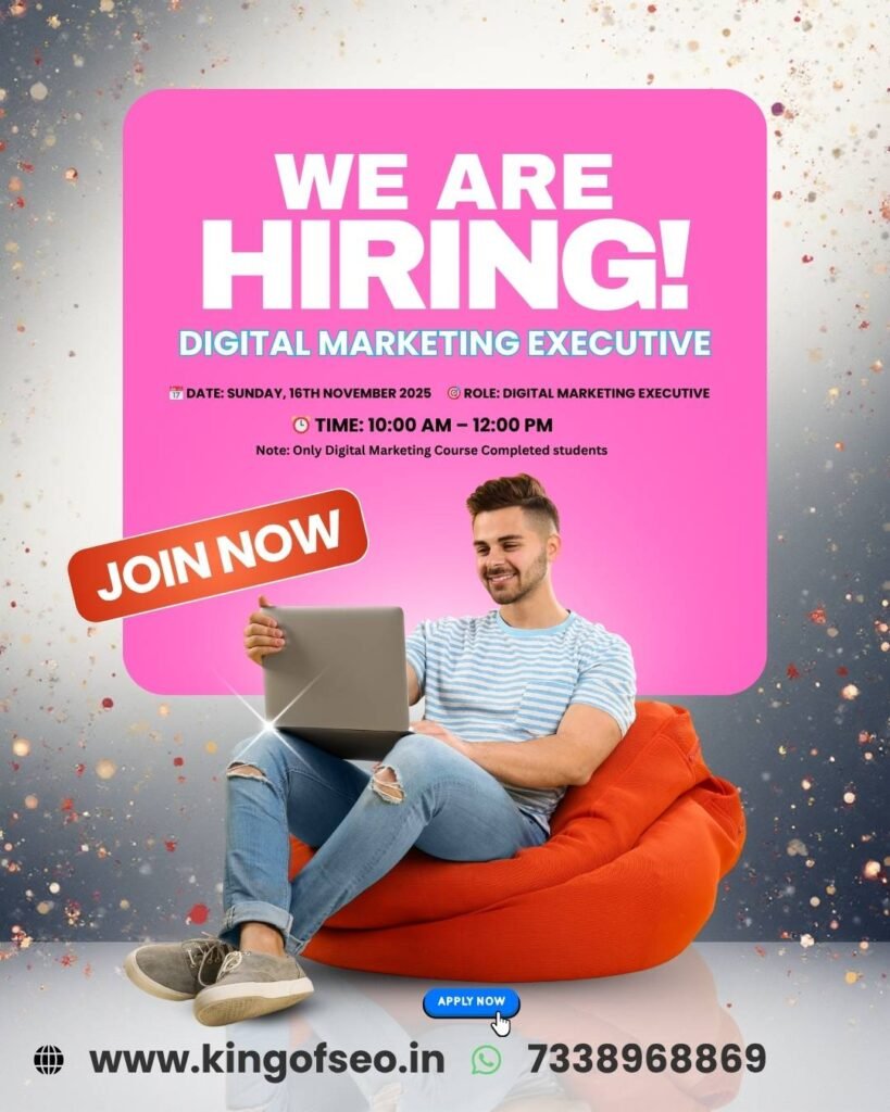 Digital Marketing Executive Job