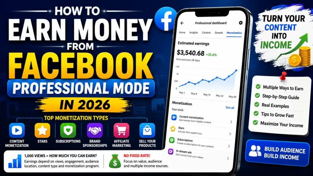 How to Earn Money from Facebook Professional Mode in 2026