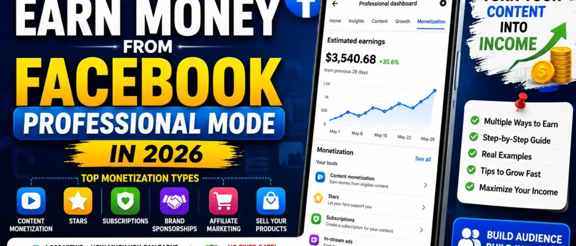 How to Earn Money from Facebook Professional Mode in 2026